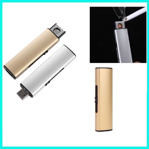 ACCENDINO USB ANTIVENTO ELETTRICO RICARICABILE SENZA FIAMMA ACCENDI SIGARI ECO
