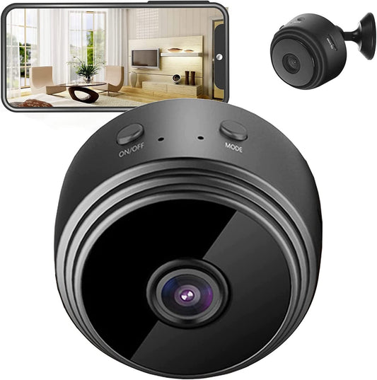 MINI TELECAMERA DI SICUREZZA PER INTERNI WIRELESS WI-FI 1080P HD CARICA USB CON VISIONE NOTTURNA