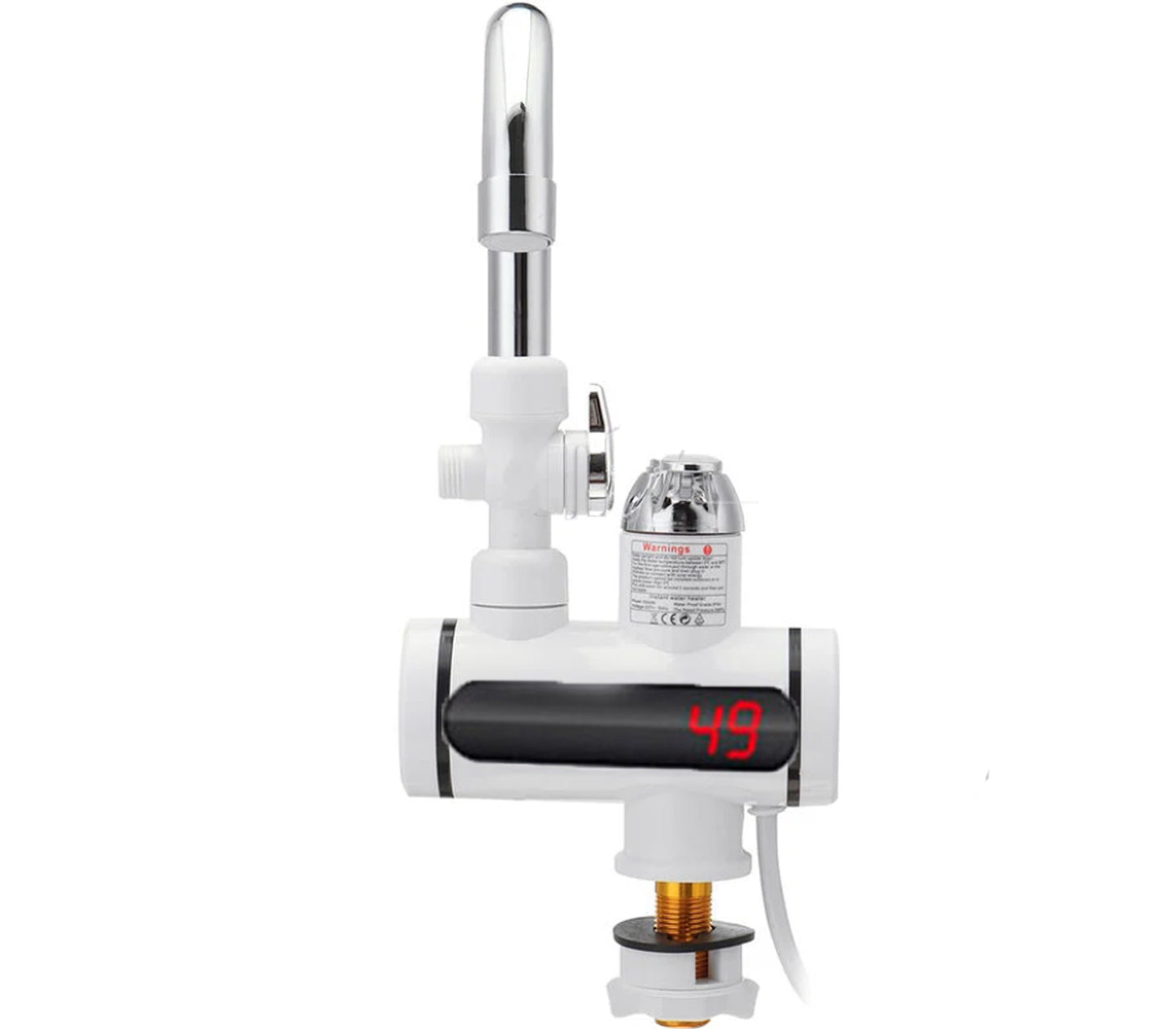 RUBINETTO ELETTRICO CALDAIA 3000W RISCALDATORE MISCELATORE ACQUA CALDA DOCCETTA