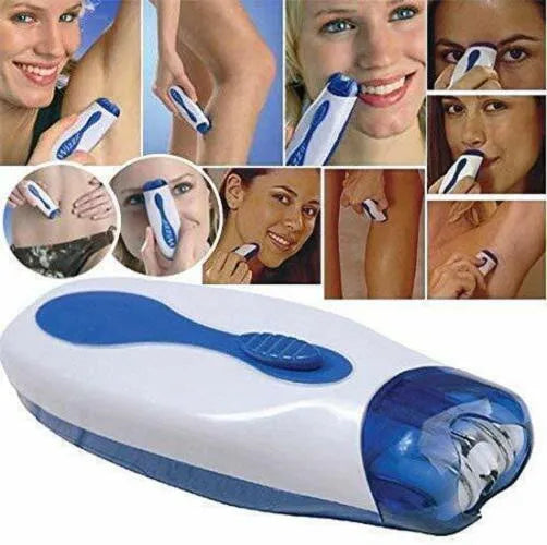 EPILATORE WIZZ IT PORTATILE WIZZIT DEPILATORE DONNA KIT MANICURE CON ASTUCCIO