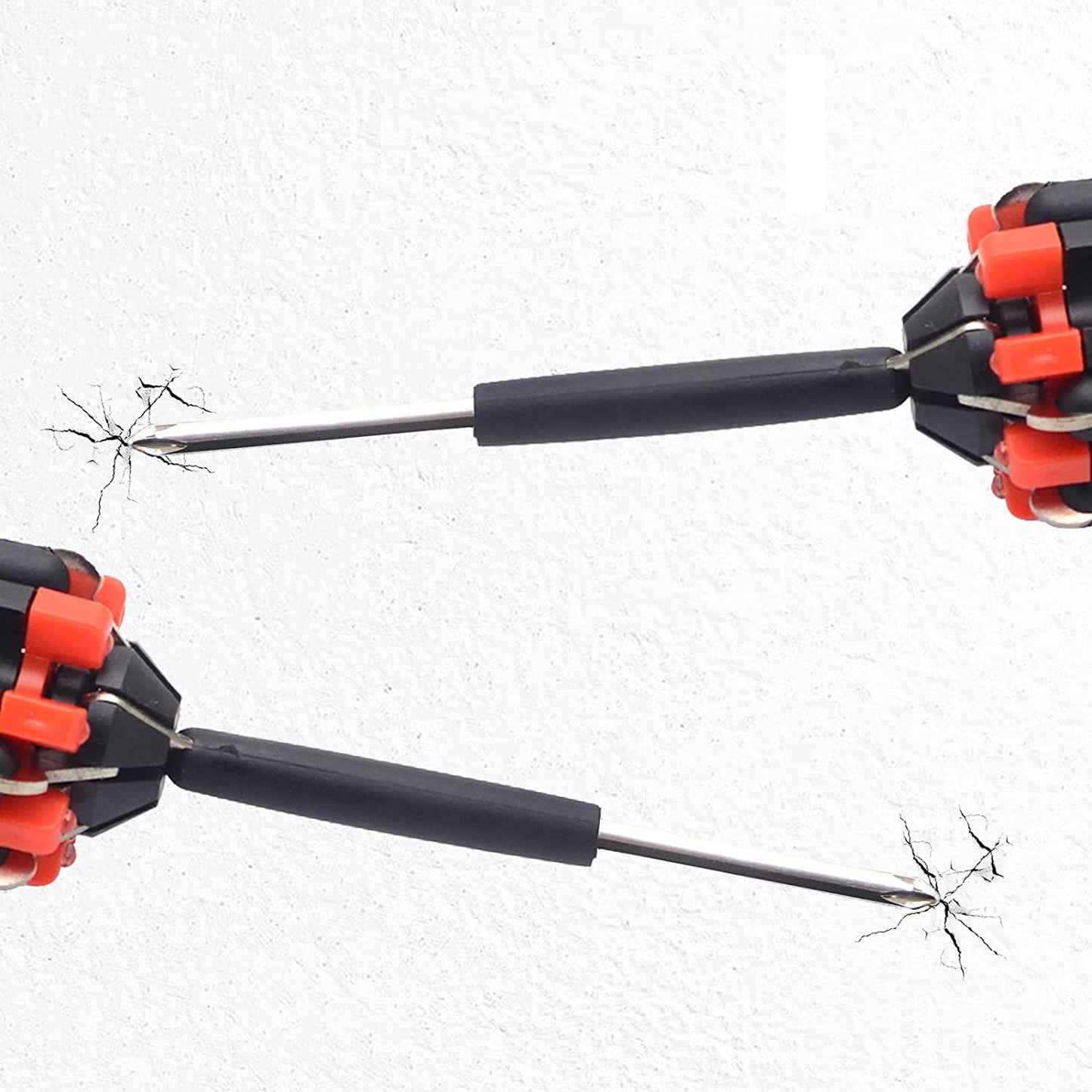 SET DI CACCIAVITI 8 IN 1 CON TORCIA A LED PER LAVORI FAI DA TE