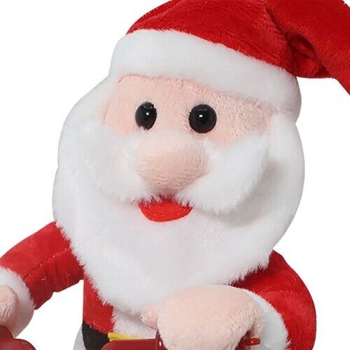 BABBO NATALE MUSICALE IN BICI CON MOVIMENTO - 25cm