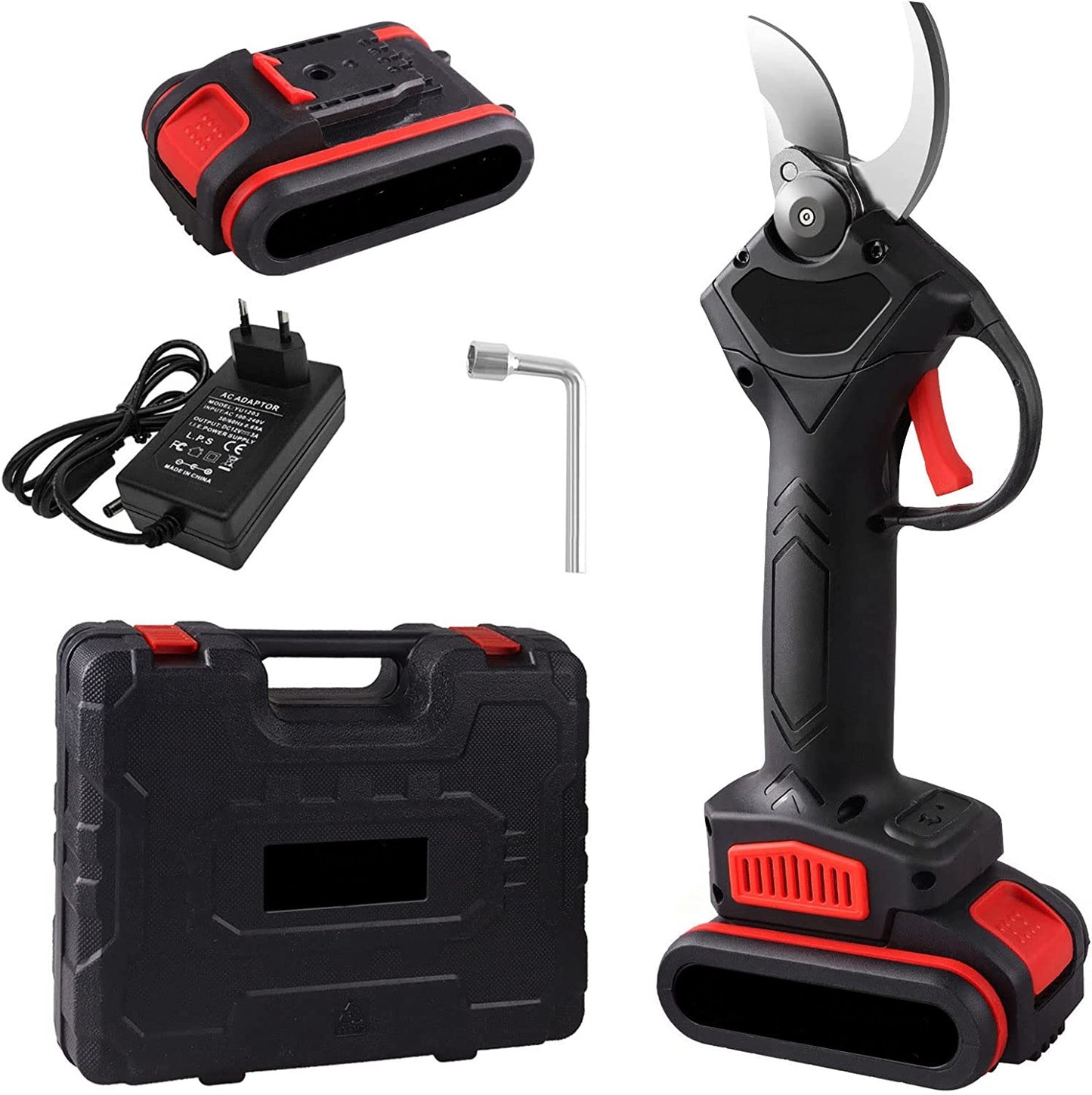 FORBICI POTATURA TRINCIA RAMI PROFESSIONALE CESOIE ELETTRICHE PER POTATURA GIARDINO PORTATILE SENZA FILI CON BATTERIA RICARICABILE