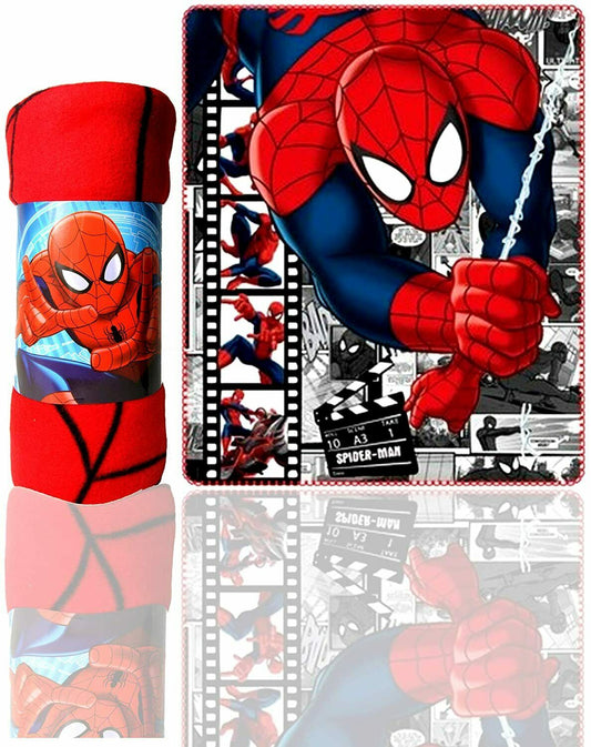 SPIDER-MAN COPERTA IN PILE 120X140 CM COLORE: ROSSO