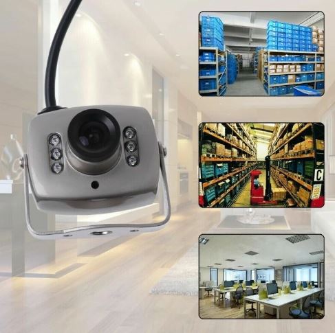 TELECAMERA SICUREZZA INTERNA MINI CAMERA MICROFONO AUDIO VIDEO 6 LED INFRAROSSI