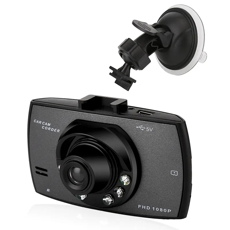 DASH CAM PER AUTO FULL HD 1080P 2,7” LCD RIGISTRATORE DVR VIDEOCAMERA GRANDANGOLARE 170°, VISIONE NOTTURNA, RILEVATORE DI MOVIMENTO, REGISTRAZIONE IN LOOP, G-SENSOR, CON ENTRATA MICRO SD