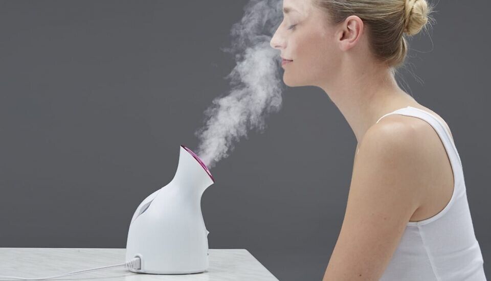VAPORIZZATORE PER VISO ATOMIZZATORE SAUNA FACCIALE PER PULIZIA PORI