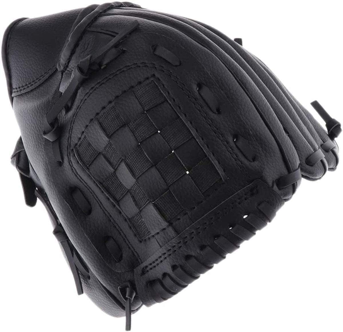 GUANTONE DA BATTUTA SPORTIVA CON PELLE PU DA BASEBALL REGOLABILE E CONFORTEVOLE DA 11,5 POLLICI E MAZZA BASEBALL SILVER 25’’ 63 CM