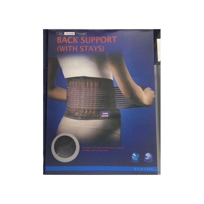 FASCIA POSTURALE SCHIENA ELASTICA SBK 616 CON SOSTEGNI BUSTO RENI TUTORE SUPPORT