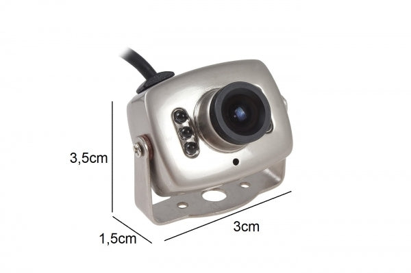 TELECAMERA SICUREZZA INTERNA MINI CAMERA MICROFONO AUDIO VIDEO 6 LED INFRAROSSI