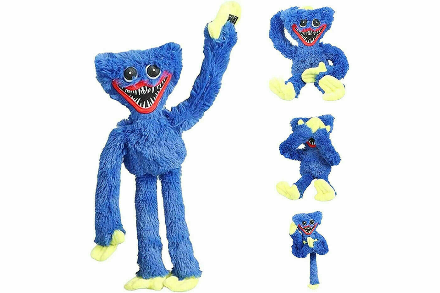 PUPPAZZO HUGGY WUGGY PELUCHE BLU 40 CM