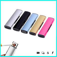 ACCENDINO USB ANTIVENTO ELETTRICO RICARICABILE SENZA FIAMMA ACCENDI SIGARI ECO