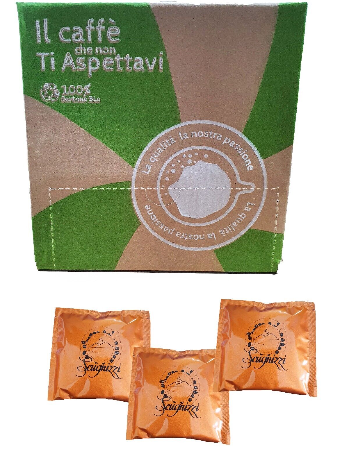 50 CIALDE '' CAFFE' SCUGNIZZI '' ESE 44 MM MISCELA CREMOSA