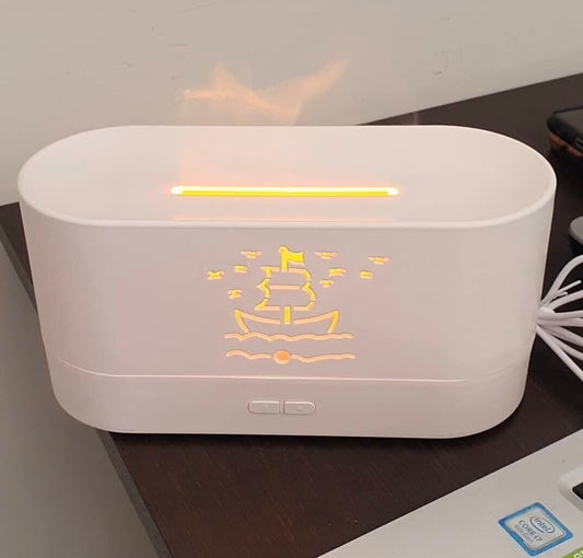 DIFFUSORE DI OLI ESSENZIALI PER AROMATERAPIA CON LUCE LED PER LA NOTTE