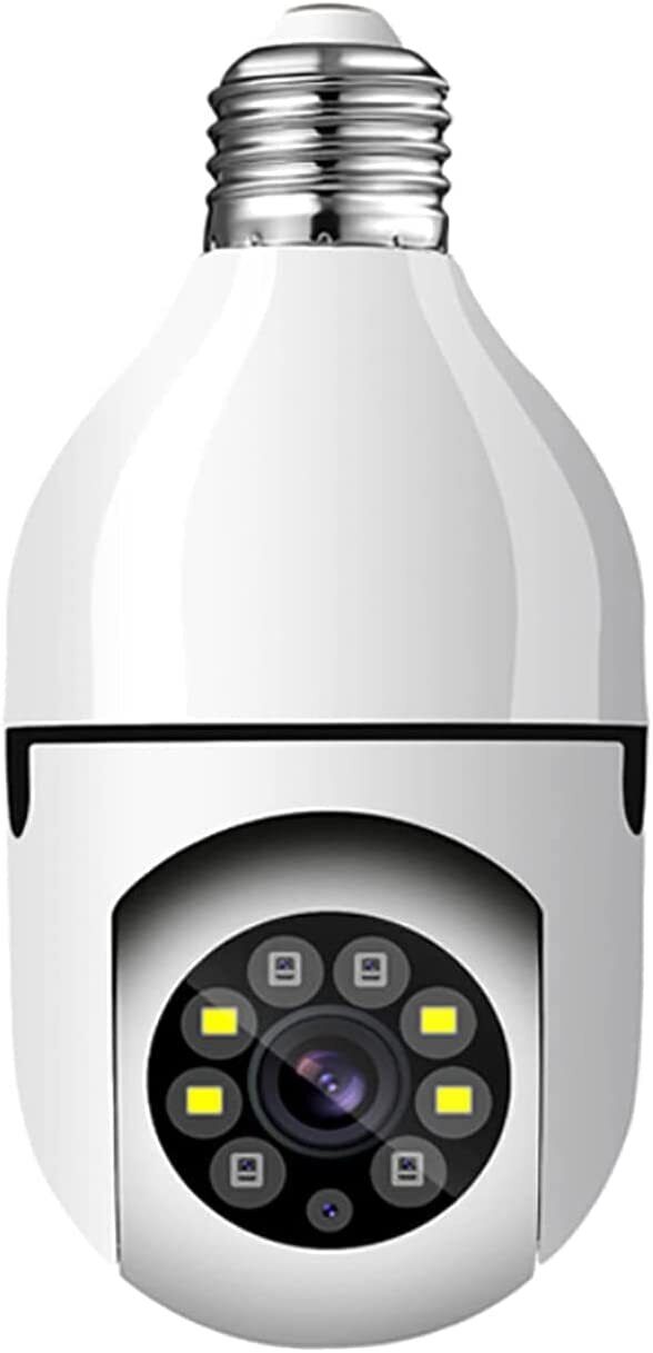 TELECAMERA DI SORVEGLIANZA A LAMPADINA 360 WIRELESS CONTROLLO REMOTO TRAMITE APP
