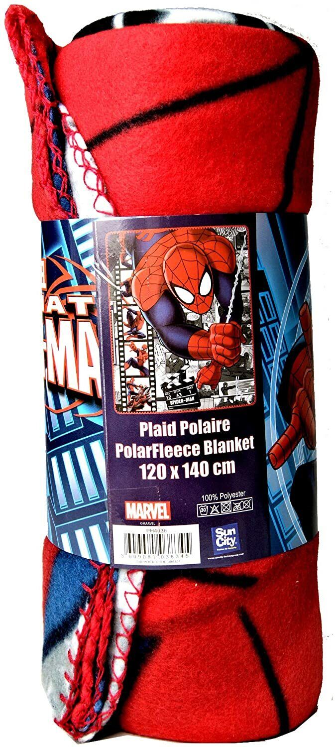 SPIDER-MAN COPERTA IN PILE 120X140 CM COLORE: ROSSO