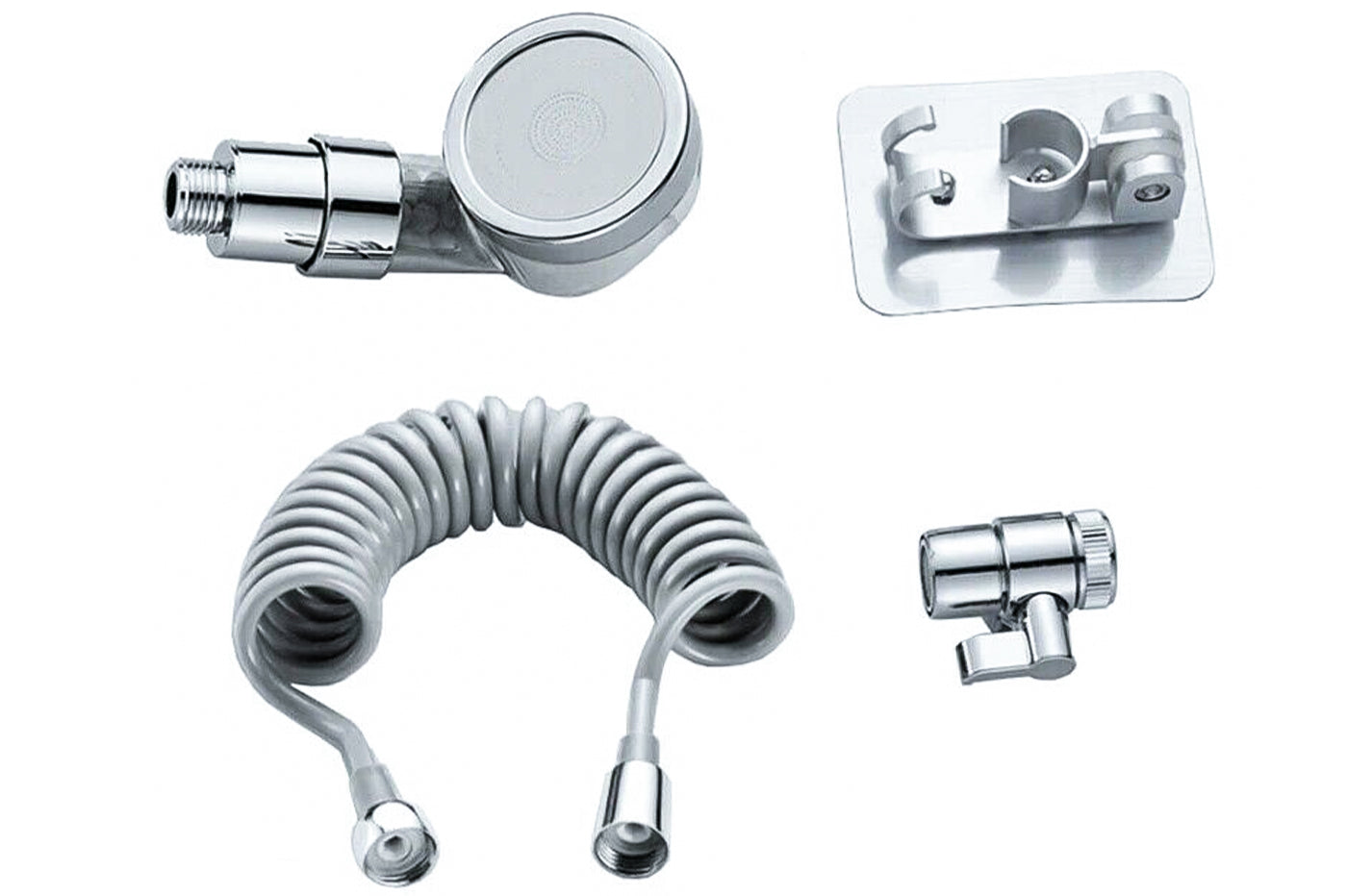 DOCCETTA PORTATILE CON TUBO FLESSIBILE ANTICALCARE DEVIATORE BAGNO