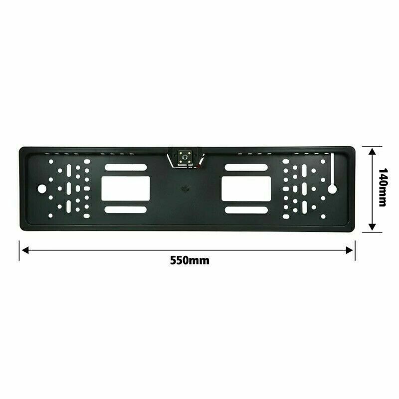 PORTATARGA CON TELECAMERA RETROMARCIA RETROCAMERA 4 LED-AUTO VISIONE NOTTURNA