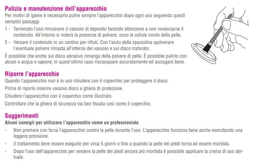MACOM SENSATION 903 SMOOTHER LEVACALLI ELETTRICO. APPARECCHIO PEDICURE PER CALLI E DURONI, ACCIAIO INOSSIDABILE.