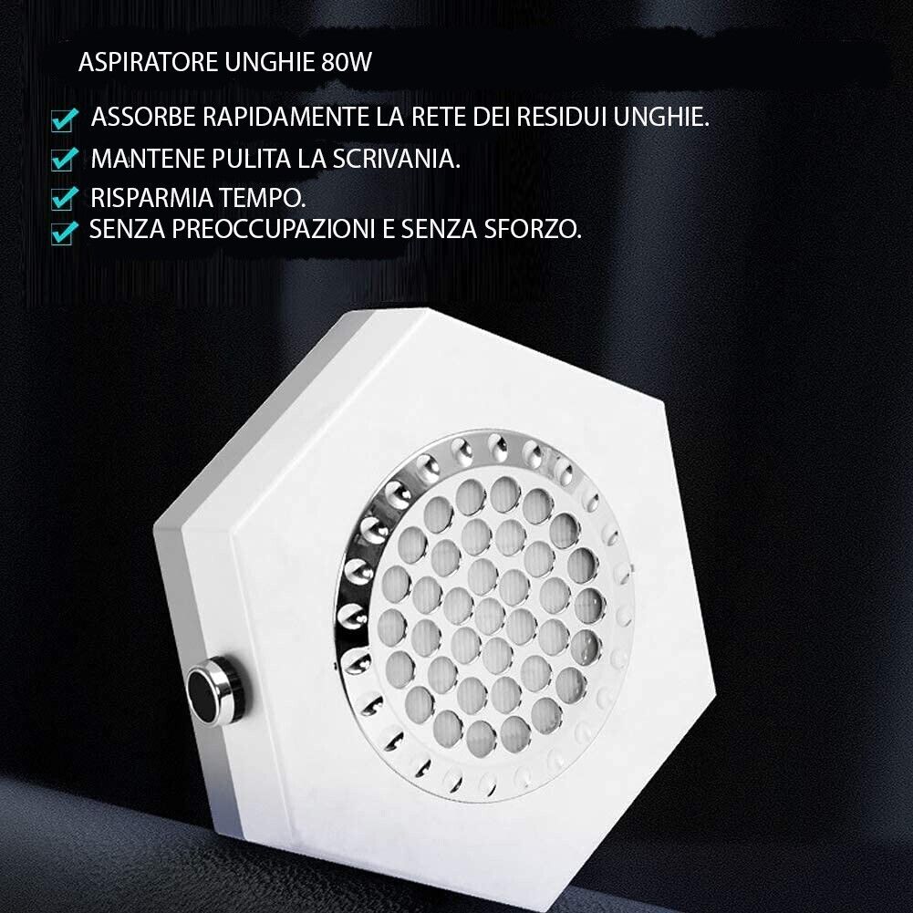 ASPIRATORE ELETTRICO 80W PER ELIMINARE POLVERI RESIDUE DELLA LIMATURA - NEW