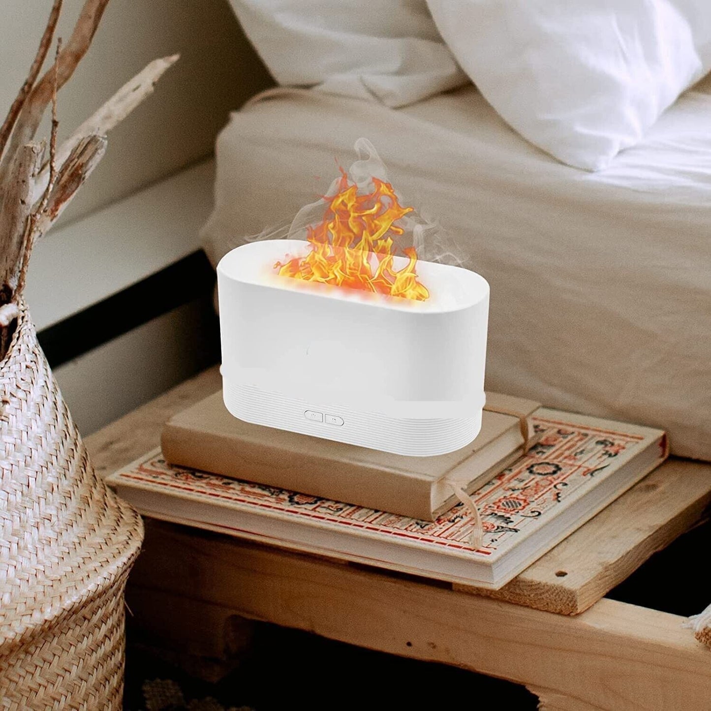 DIFFUSORE DI OLI ESSENZIALI PER AROMATERAPIA CON LUCE LED PER LA NOTTE