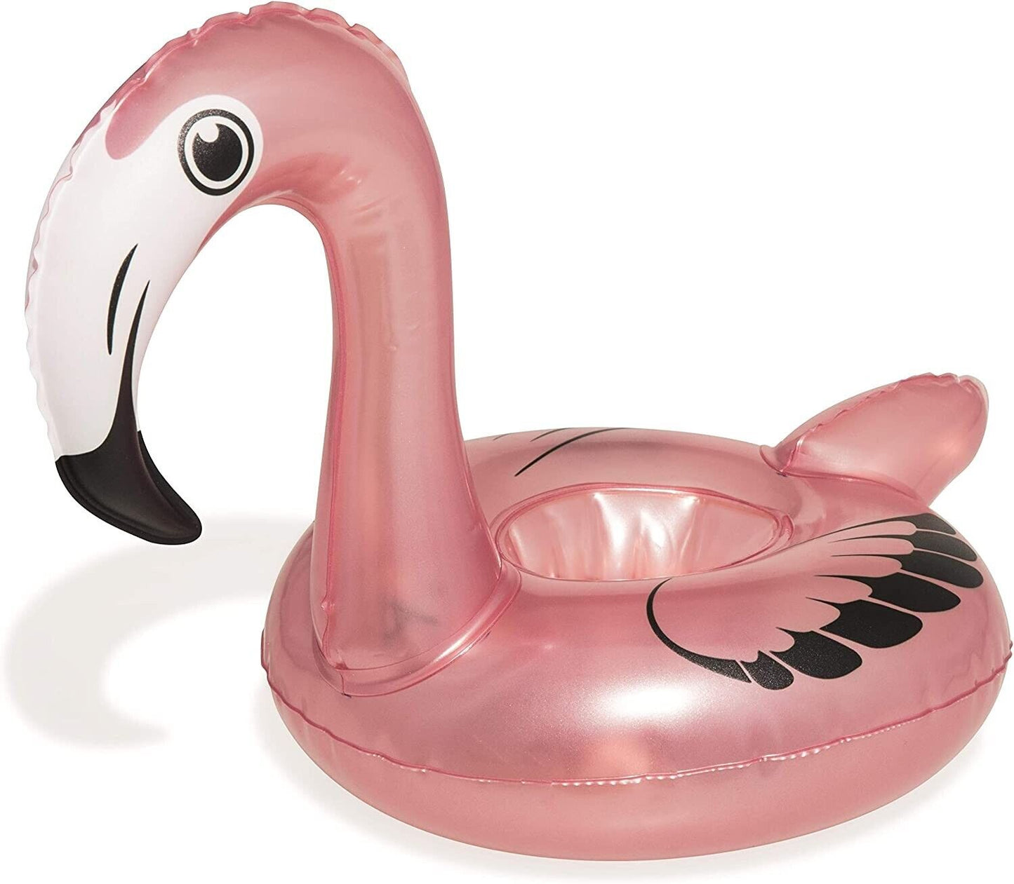NUOVISSIMI PORTABICCHIERE FLAMINGO FASHION BESTWAY PER GOLD PARTY IN PISCINA