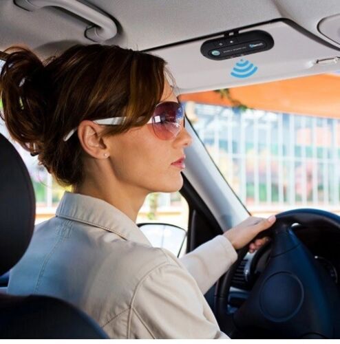 KIT BLUETOOTH VIVAVOCE PER AUTO UNIVERSALE SPEAKER SMARTPHONE TABLET CELLULARE
