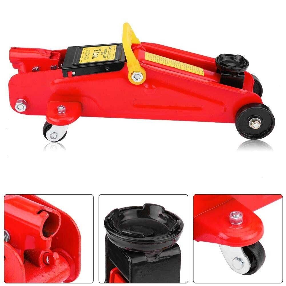CRIC SOLLEVATORE IDRAULICO AUTO CARRELLO MARTINETTO MECCANICO CRICK PORTATA 2T