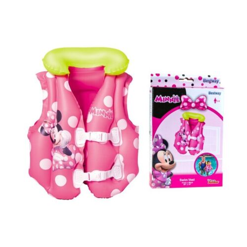 NUOVISSIMO GIUBETTO DI SALVATAGGIO MINNIE GONFIABILE 51 X 46 CM