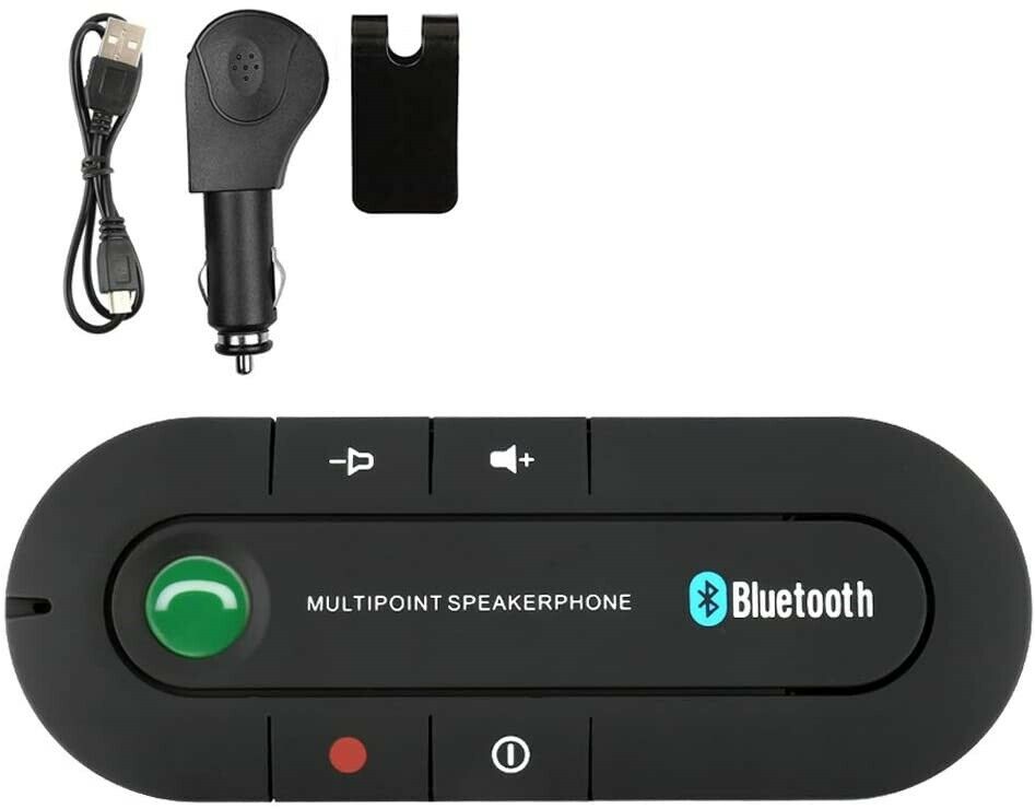 KIT BLUETOOTH VIVAVOCE PER AUTO UNIVERSALE SPEAKER SMARTPHONE TABLET CELLULARE