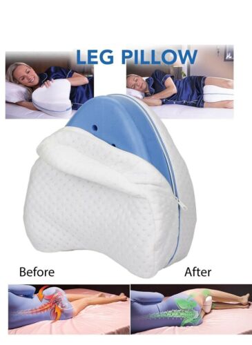 CUSCINO ERGONOMICO IN MEMORY FOAM PER GAMBE AIUTO POSIZIONE CORRETTA PER DORMIRE