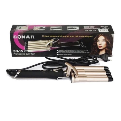 PIASTRA SONAR PER CAPELLI ONDULATI 5 TUBI EFFETTO ONDE ARRICCIACAPELLI 210° SN15