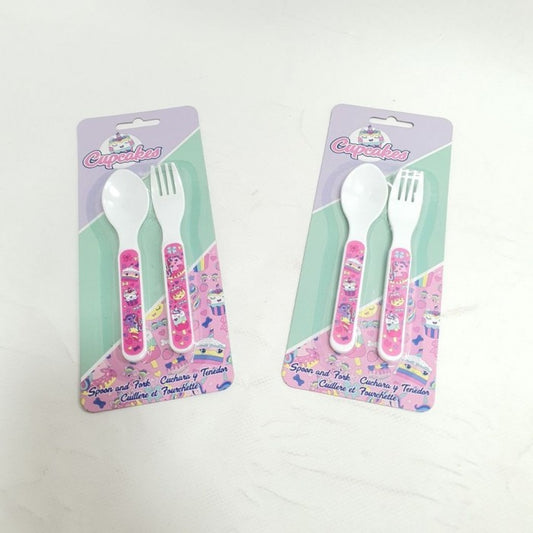SET POSATE: FORCHETTA E CUCCHIAIO CUPCAKES